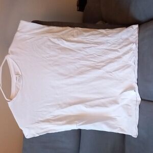 Zara White no sleeve shirt